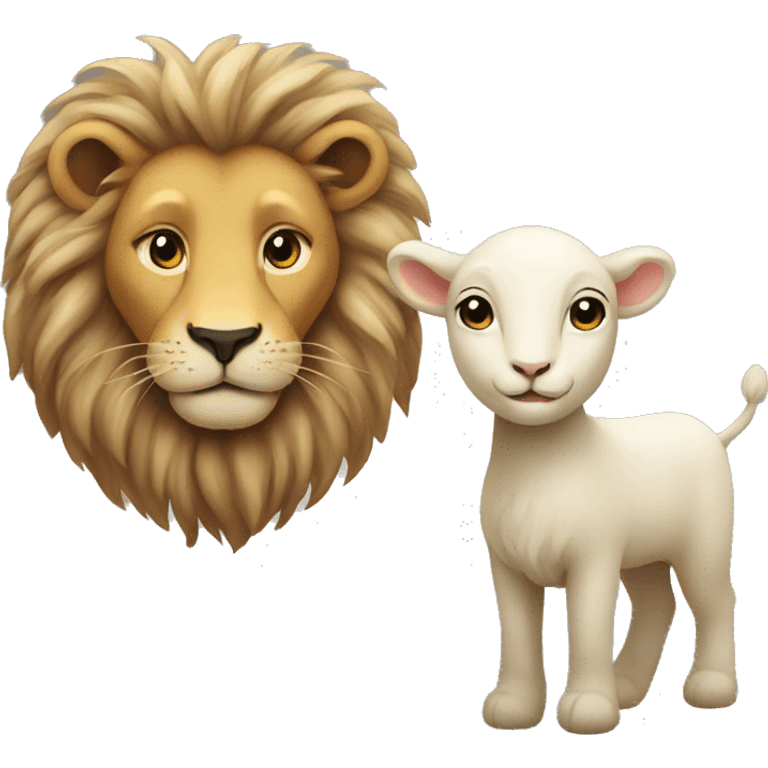 lion and lamb emoji