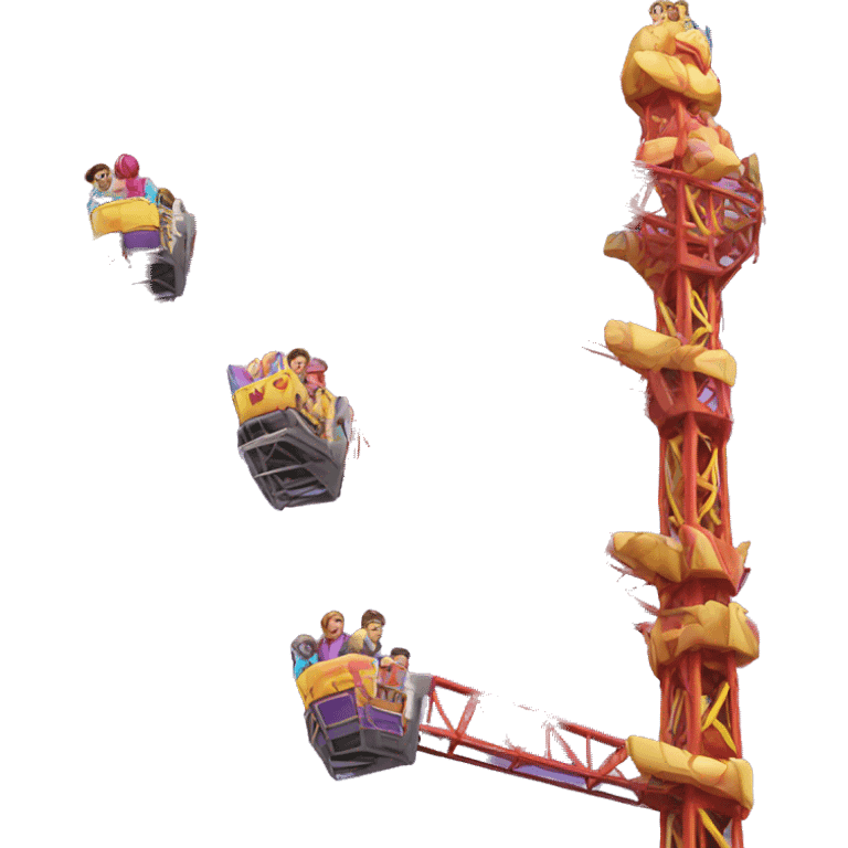 Amusement park drop tower emoji