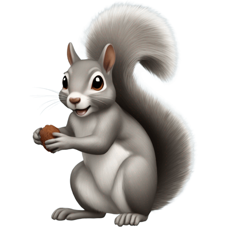 Gray squirrel emoji