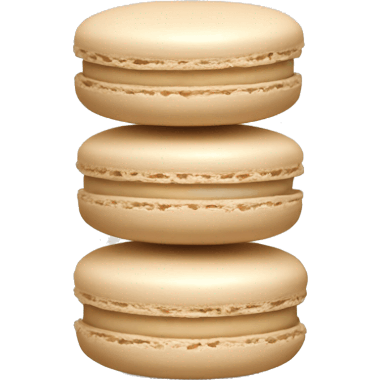 beige macaron emoji