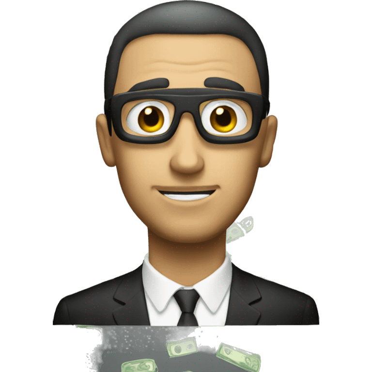 make an emoji of a man with money for eyes emoji