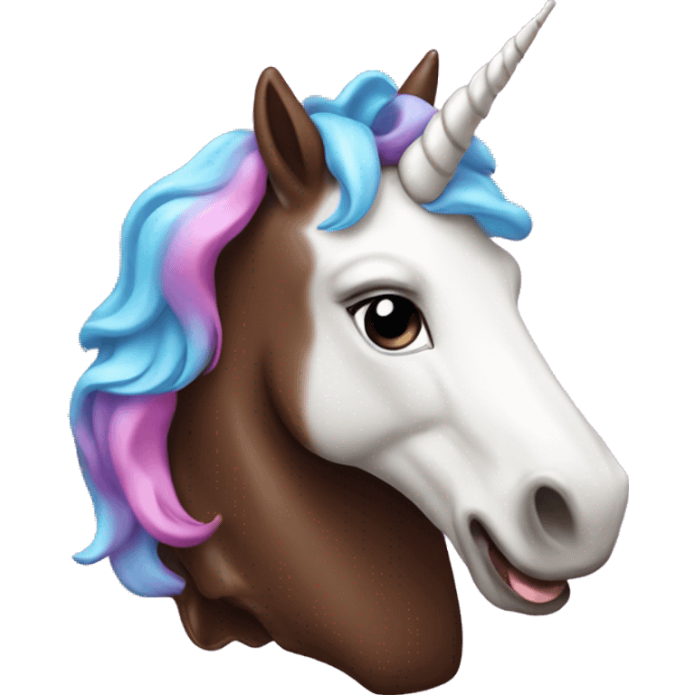 unicorn eating chocolate  emoji