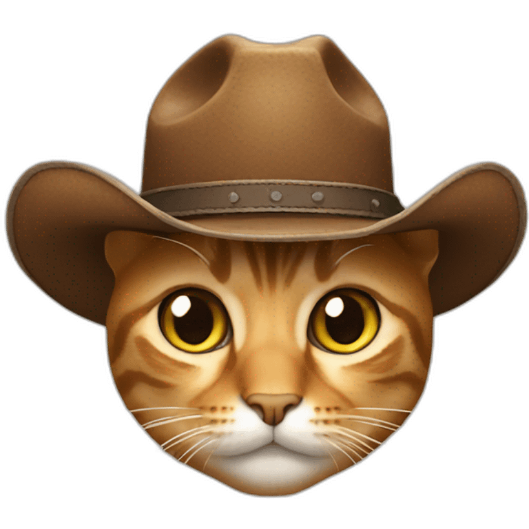 cat with a cowboy hat emoji