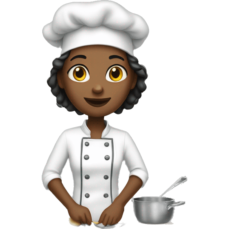 The girl cooks emoji