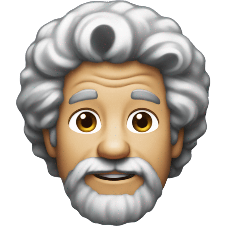 Bob Ross mewing emoji