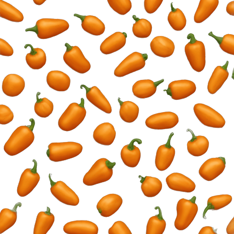 Orange colored paprika emoji