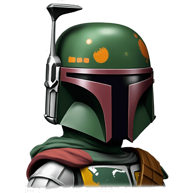 boba fett with a santa hat emoji