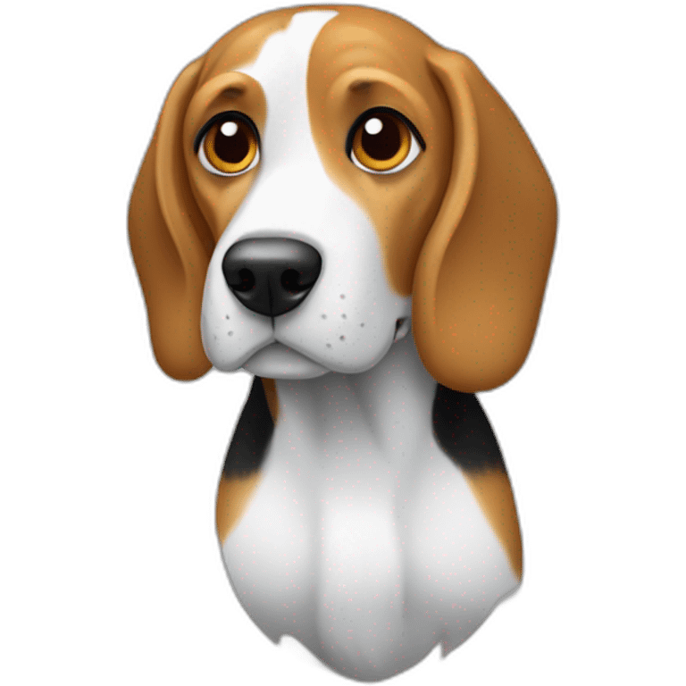 Beagle sur son dos emoji