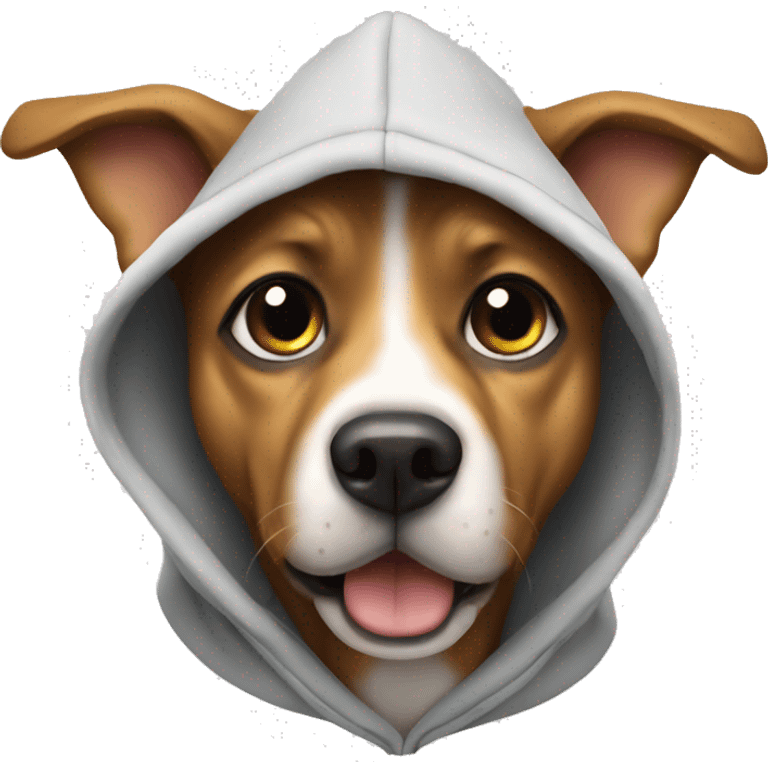 Dog Whering a hoodie emoji