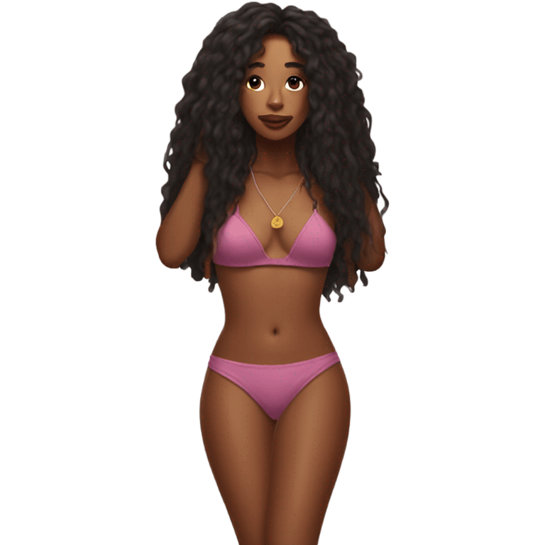 sza in a bikini  emoji