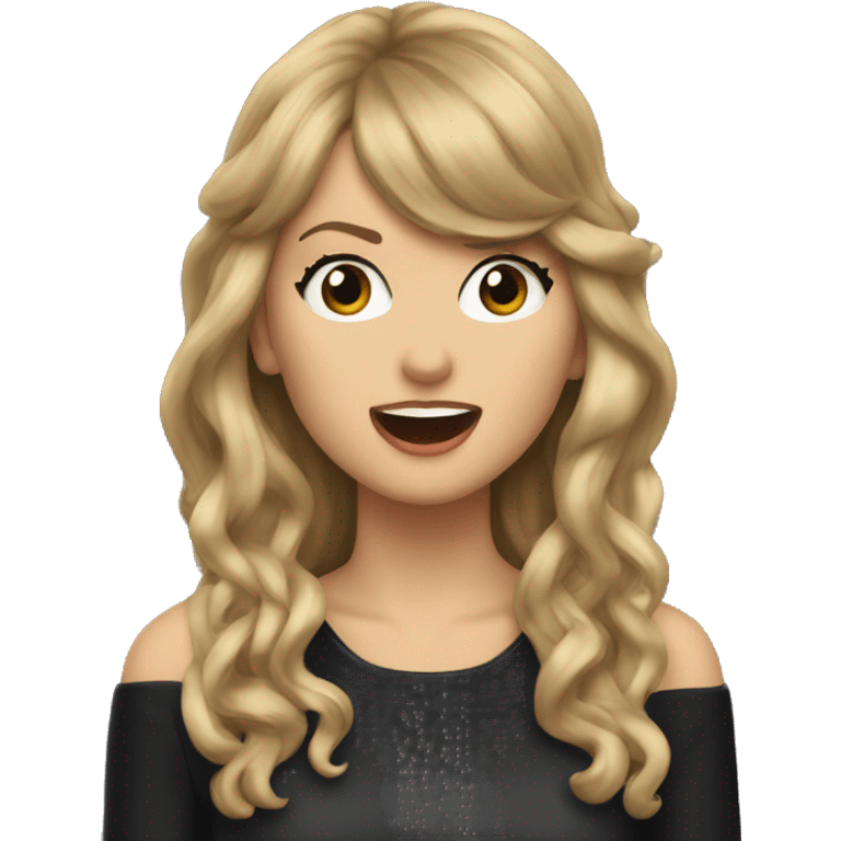 Taylor swift singing  emoji