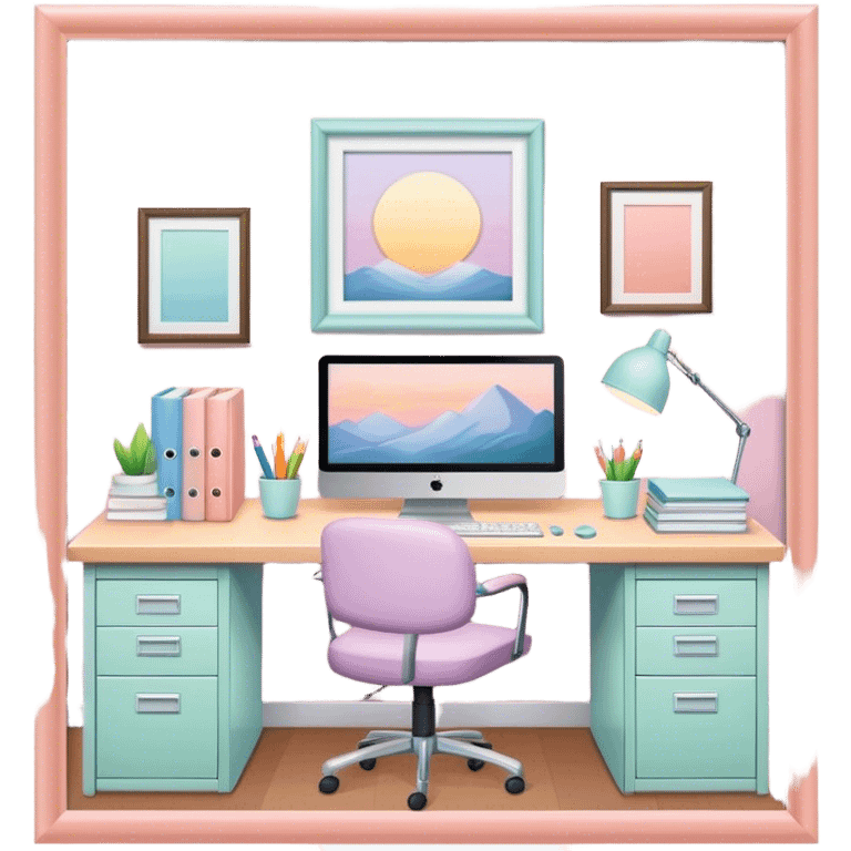 pastel office emoji