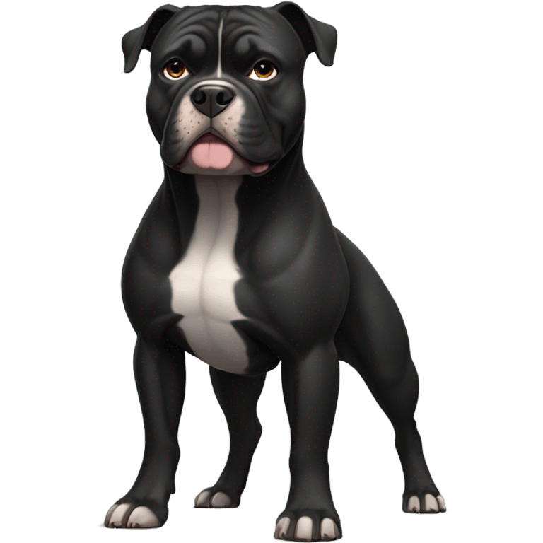 99% Black American Bully emoji