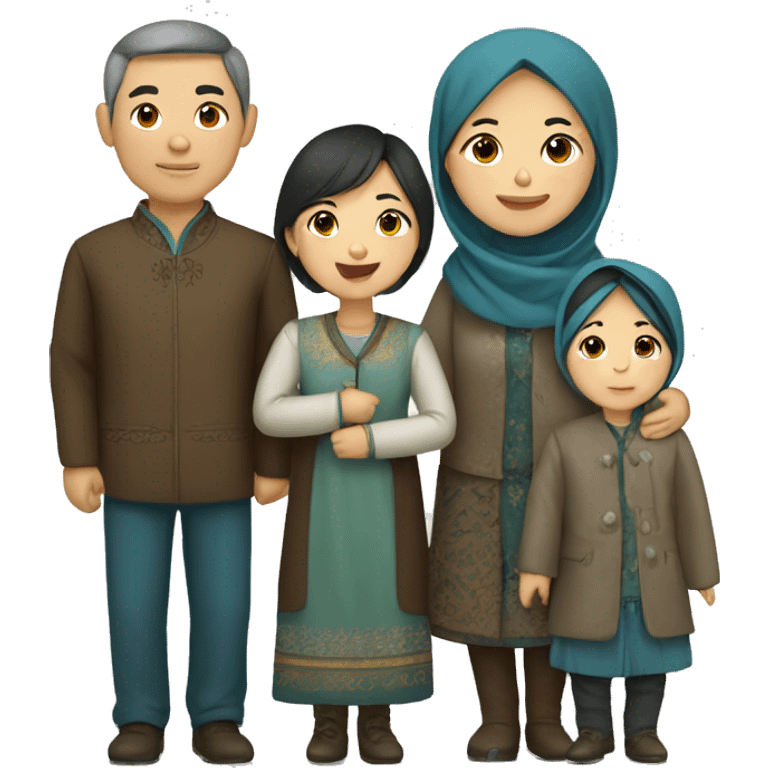 Kazakh family emoji