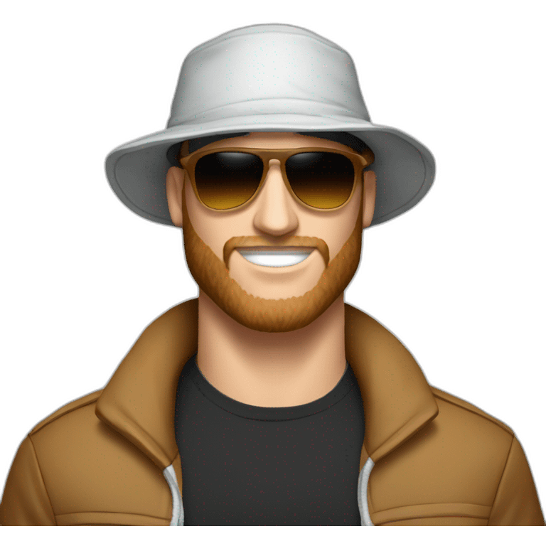 sami zayn wearing a bucket hat and sunglasses emoji