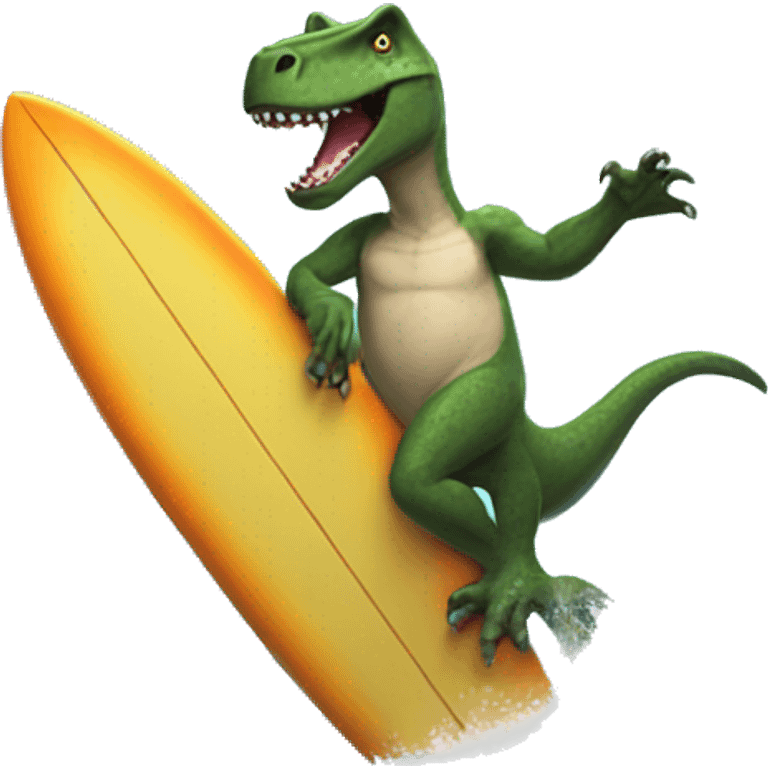 Trex surf emoji