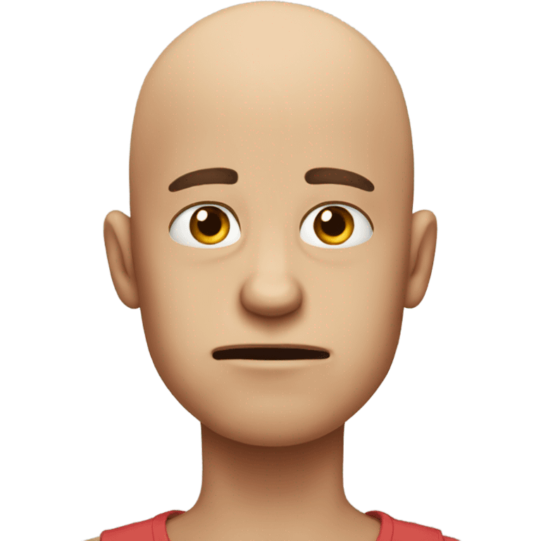 bald boy frustrated  emoji