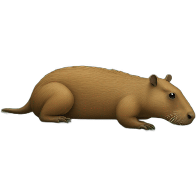 Capibara sur crocodile emoji