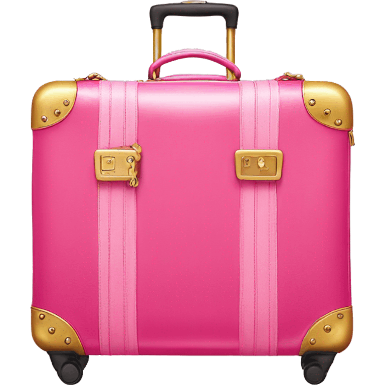 Pink juicy couture luggage  emoji