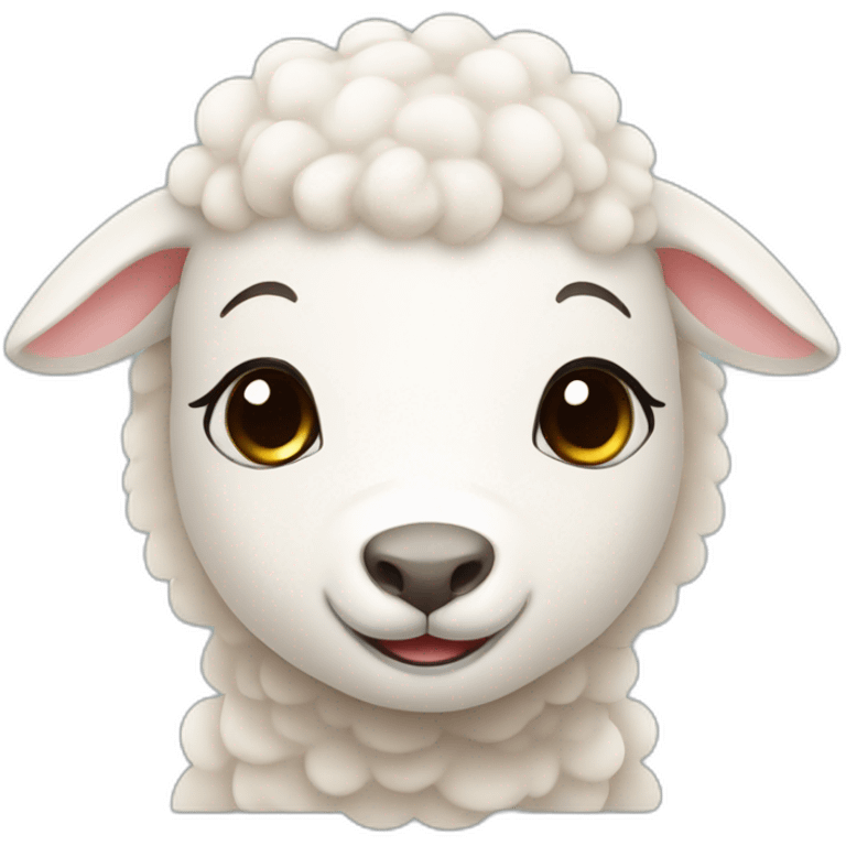 a cute little lamb emoji