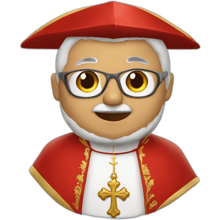 Catholic cardinal in beretta emoji