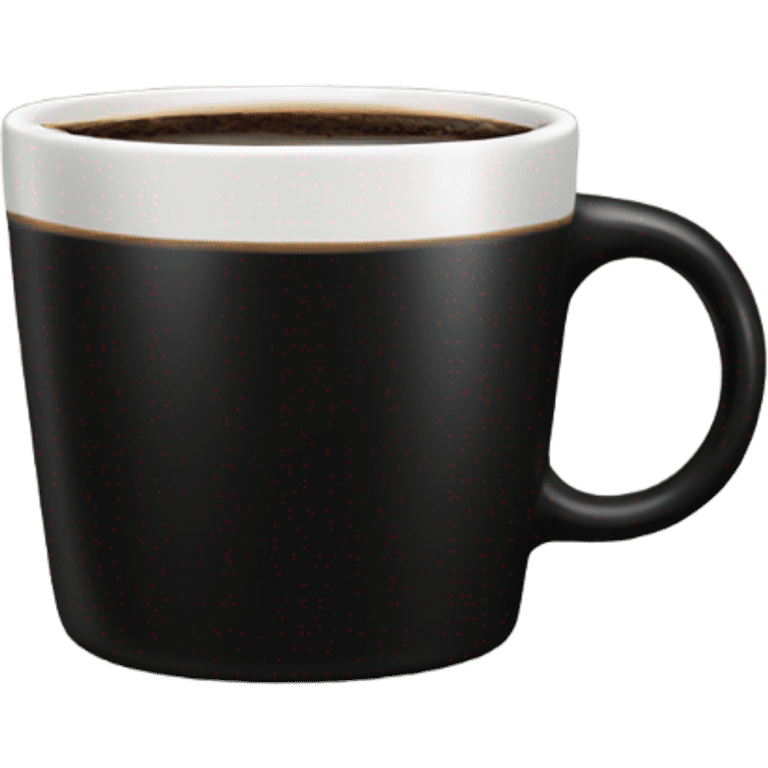 Black coffee mug  emoji