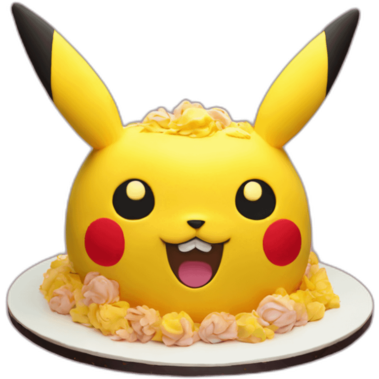 pikachu cake emoji