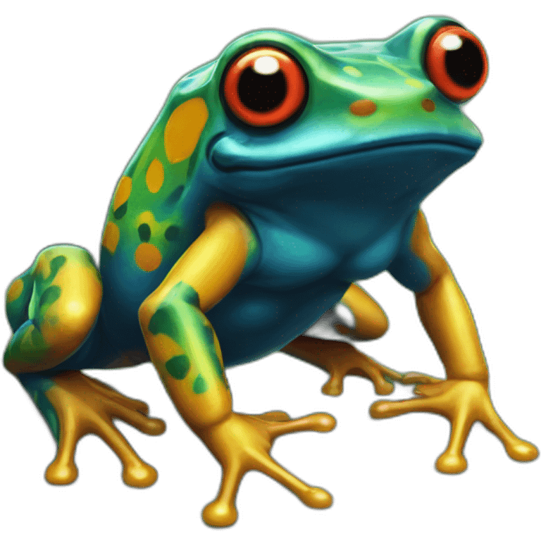 Poison frog kaiju emoji