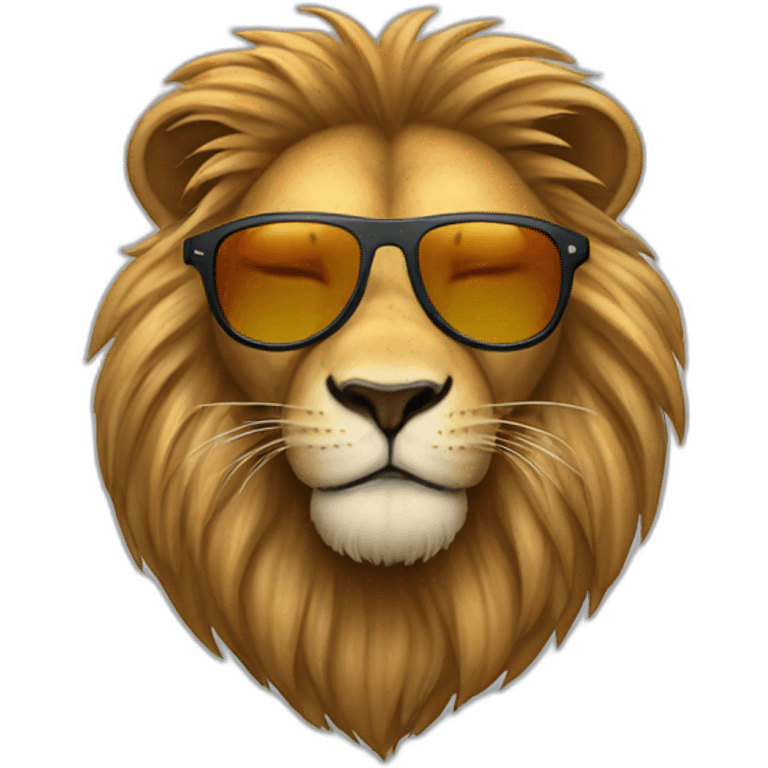 Lion Wear Sunglasses emoji