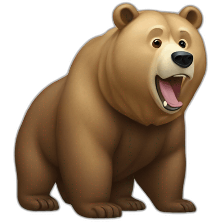 Putin on a bear emoji