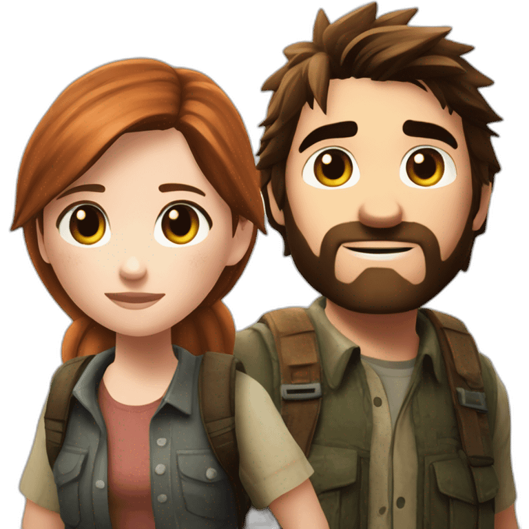 Joel and Ellie from the last of us emoji