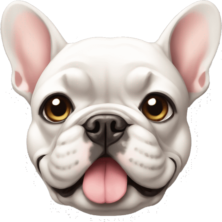 French bulldog manga style emoji