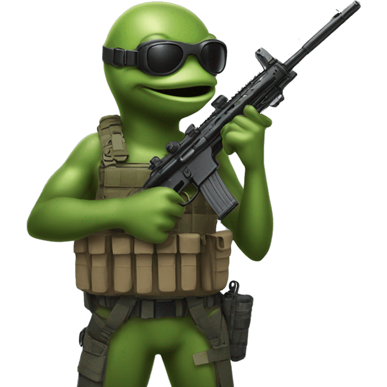 Frogman special forces rifle thumbs up emoji