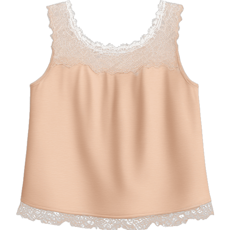 Cute top with lace emoji