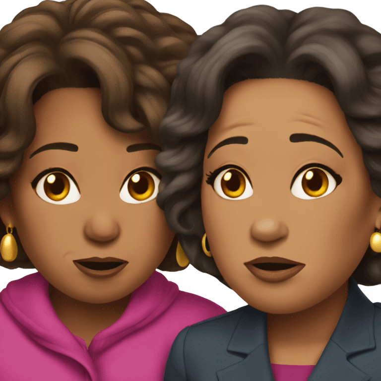 Oprah and Kamala crying  emoji