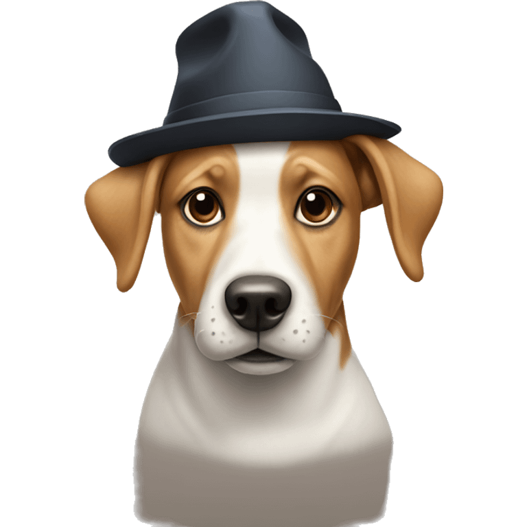 Dog wearing a hat  emoji