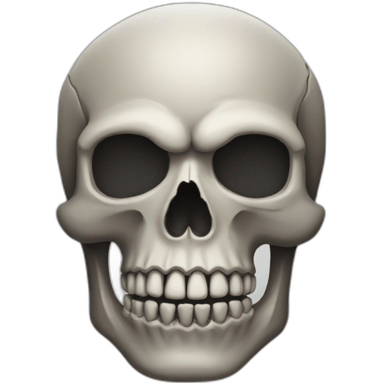 Skull head of shadow  emoji