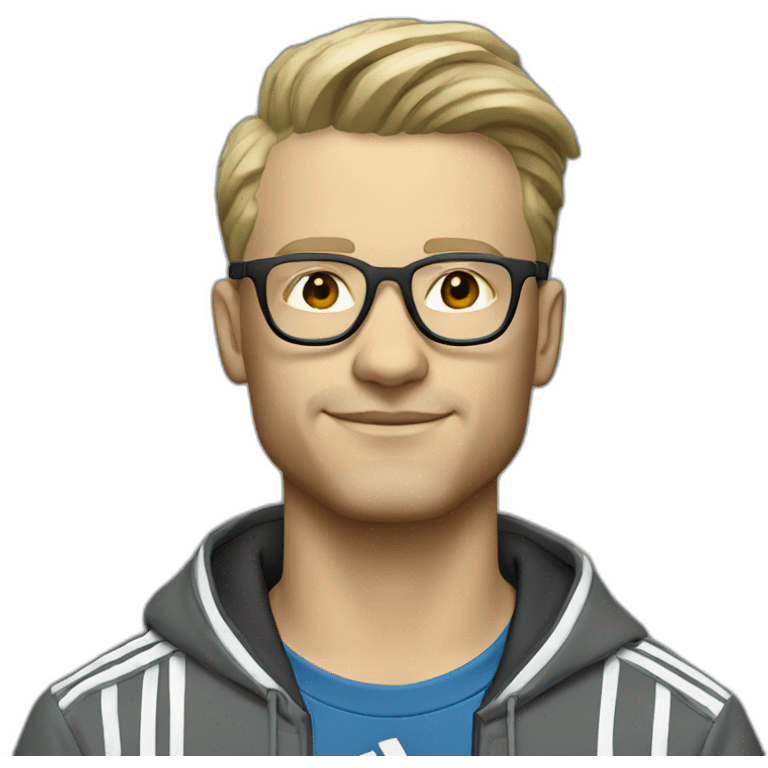 Adidas hipster berlin AI emoji