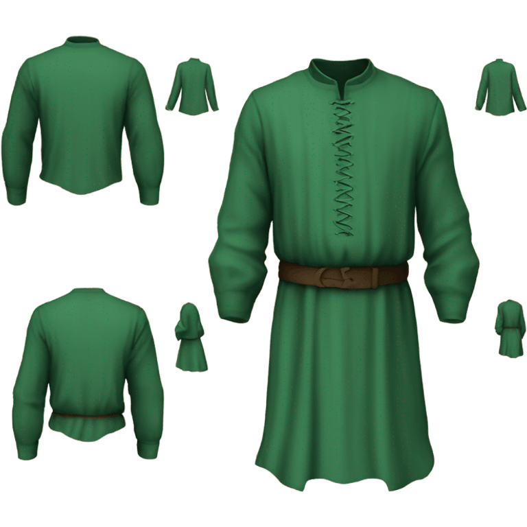 medieval shirt green emoji