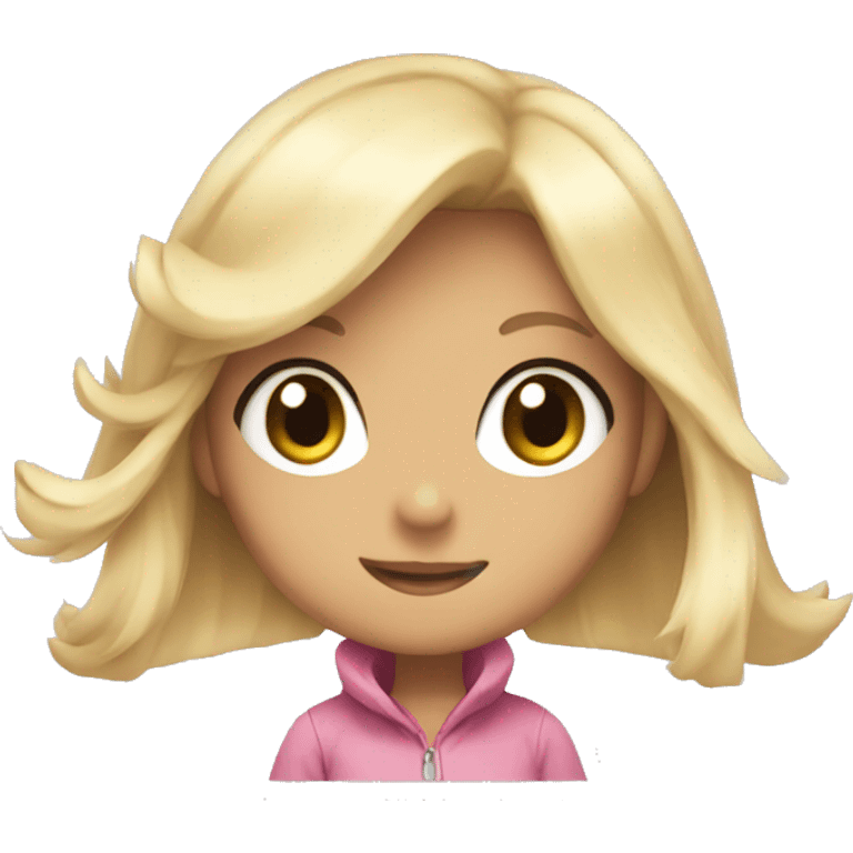 A cute pink Pokémon which looks like a blonde girl emoji