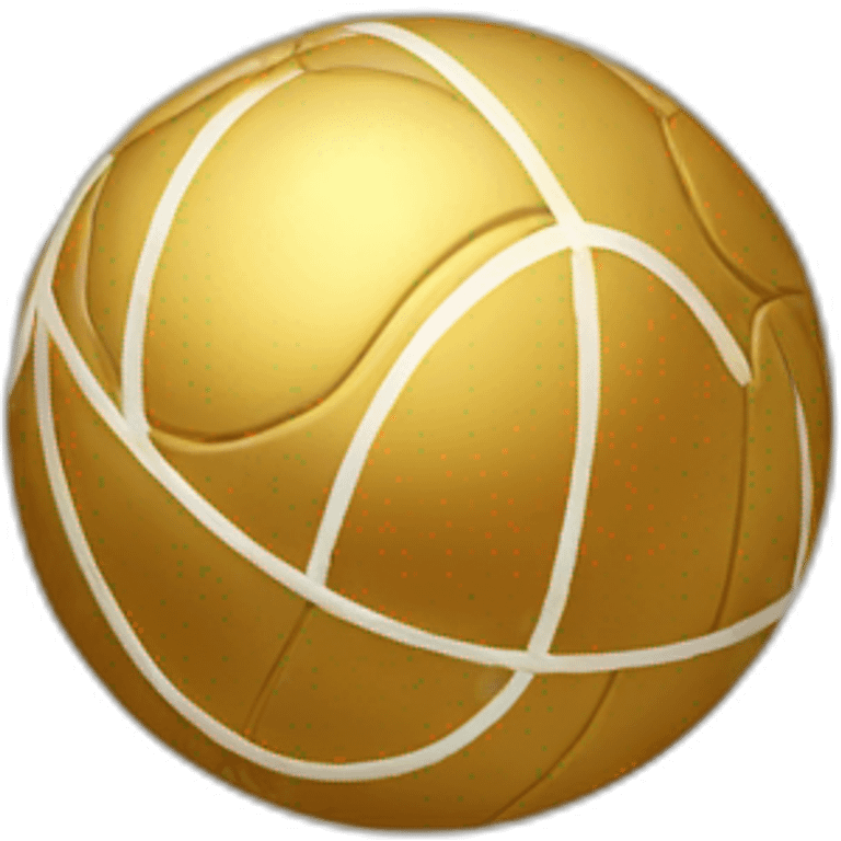 Golden ball emoji