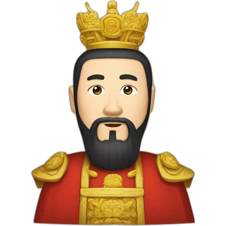 bearded Chinese emperor emoji