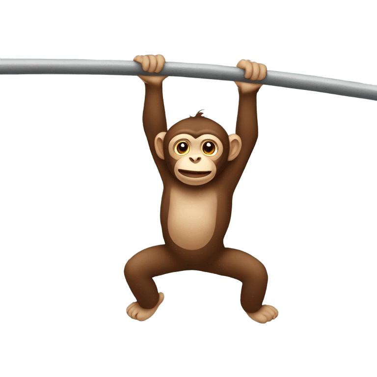 Monkey on bars emoji