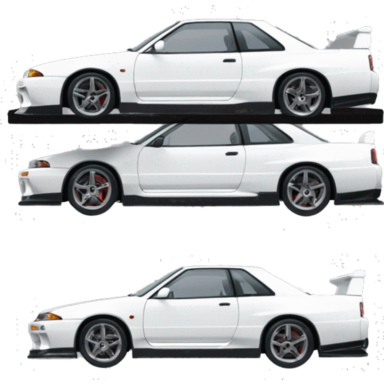 nissan skyline GTR R32 blanche emoji