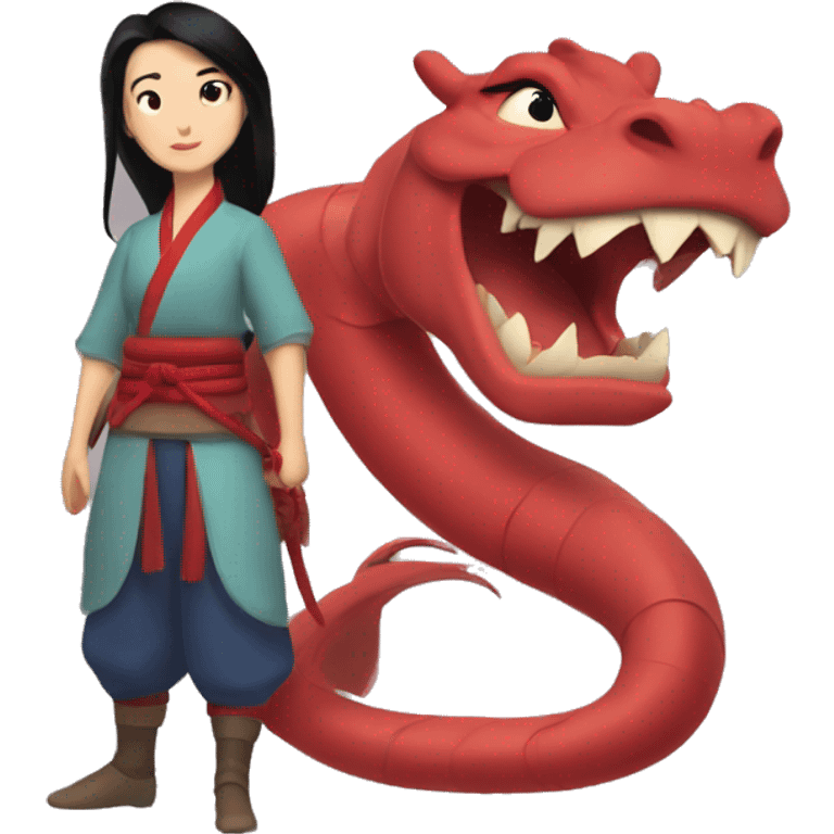 Mulan and mushu emoji