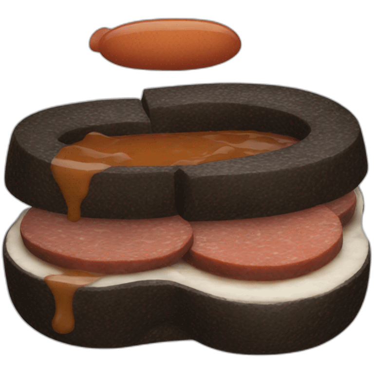 black pudding food emoji