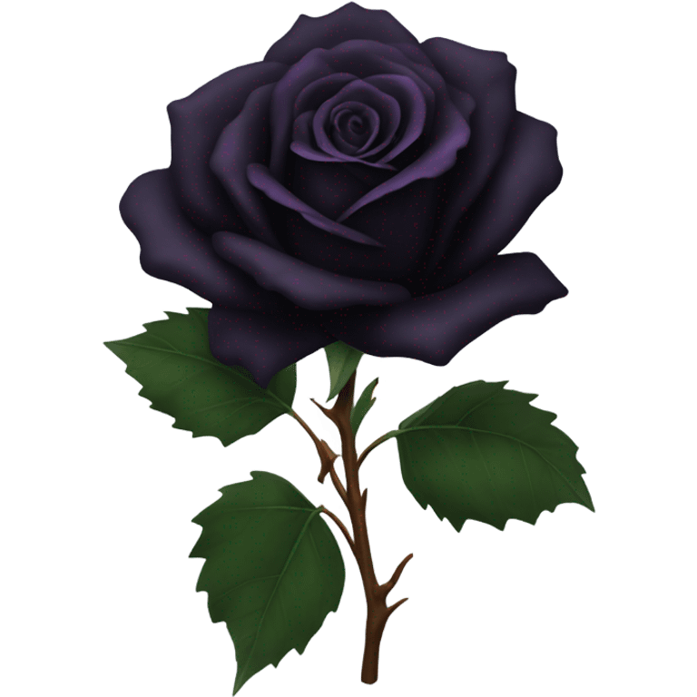 Black rose emoji