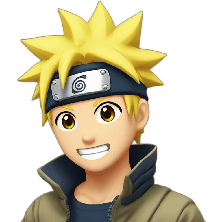 Naruto uzumaki happy emoji