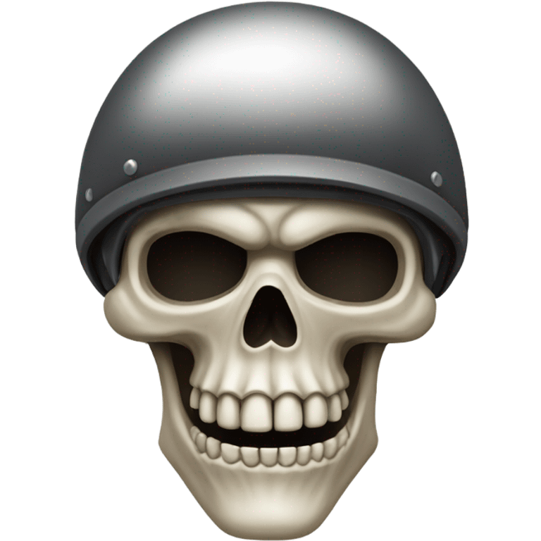 Motorbike skull emoji