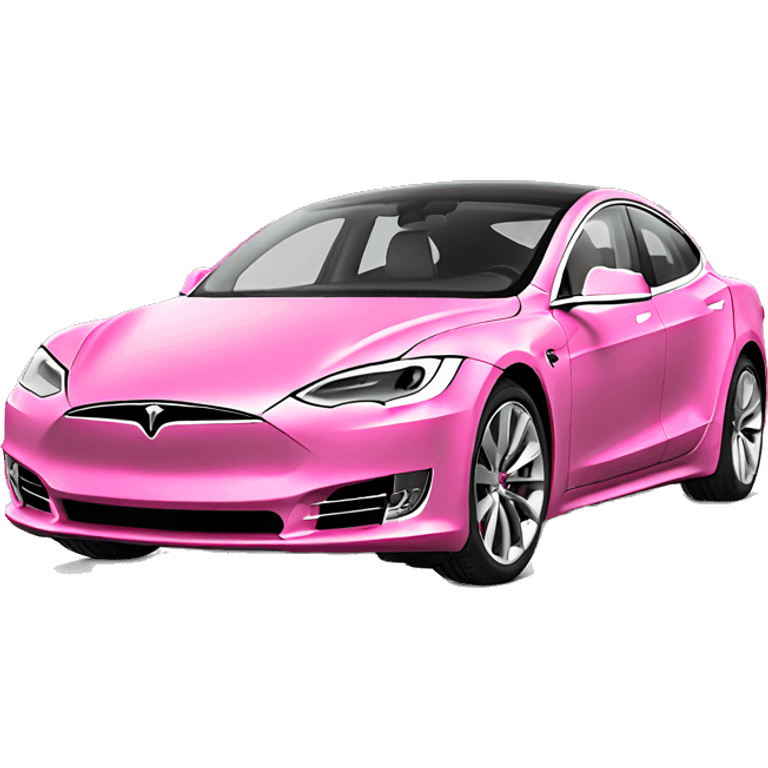 Pink Tesla emoji